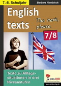 Englisch Kopiervorlagen - English  texts
