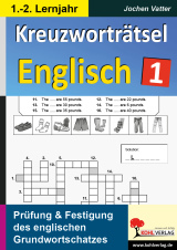 Englisch Kopiervorlagen vom Kohl Verlag- Kreuzworträtsel Englisch